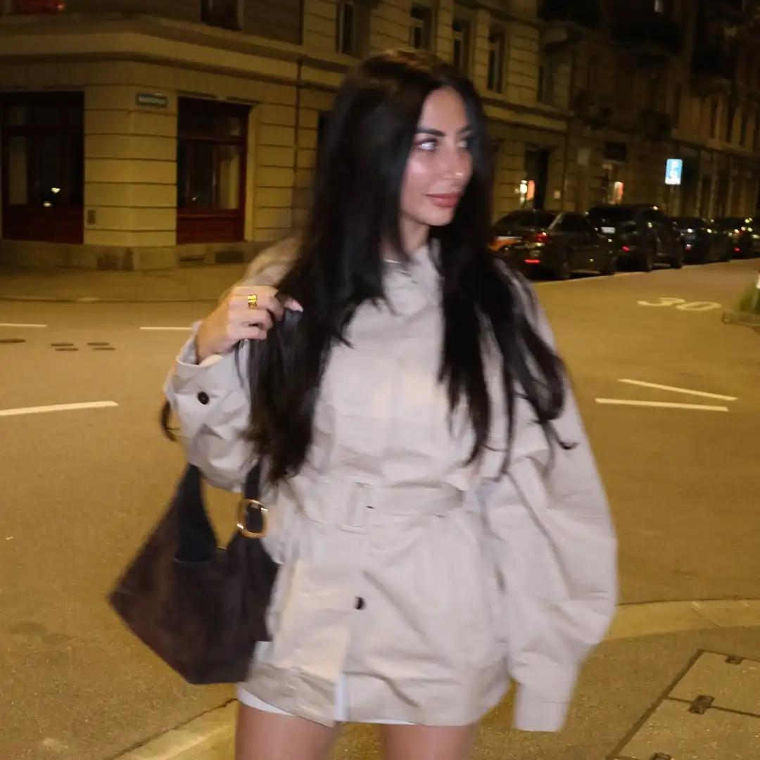 

Kh Apricot Trench Coat Short Waist-Cinching Top British Style High-End Loose Trench Coat Autumn and Winter Women's Waist-Cinching Trench Coat Autumn and Winter Warm Top Coat