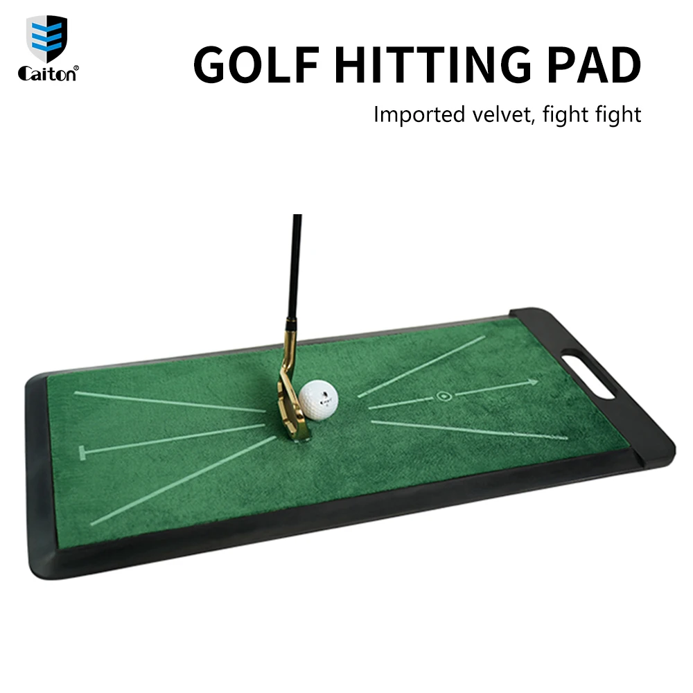 Caiton Golf Velvet Mat - High Quality Golf Swing Training and Analysis Mat - Non-Slip Rubber Bottom - Golf Practice Supplies