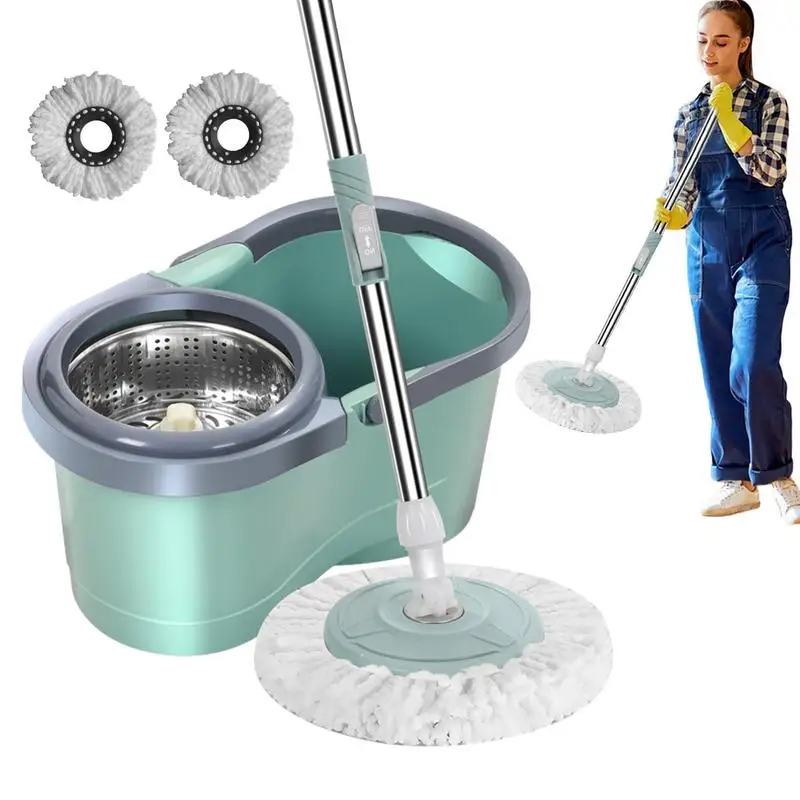 Spinn Mop e secchio Sistema Mop Magic Floor Mop Spremere Mop con secchio Rotante Mop Cleaner per lavare il pavimento Pulizia della casa