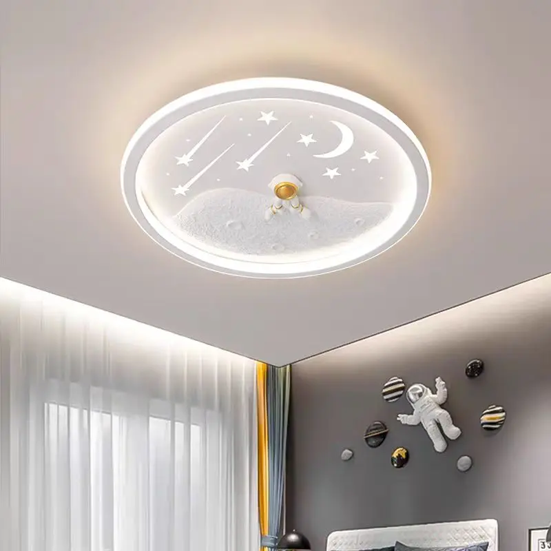 

kids ceiling light creative led moon Astronaut Light Fantastic Eye Care living room bedroom girl lamp kaiwayi Princess light