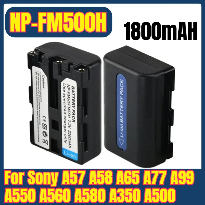 

New High Quality NP-FM500H Camera Batteries for Sony A57 A58 A65 A77 A99 A550 A560 A580 A350 A500