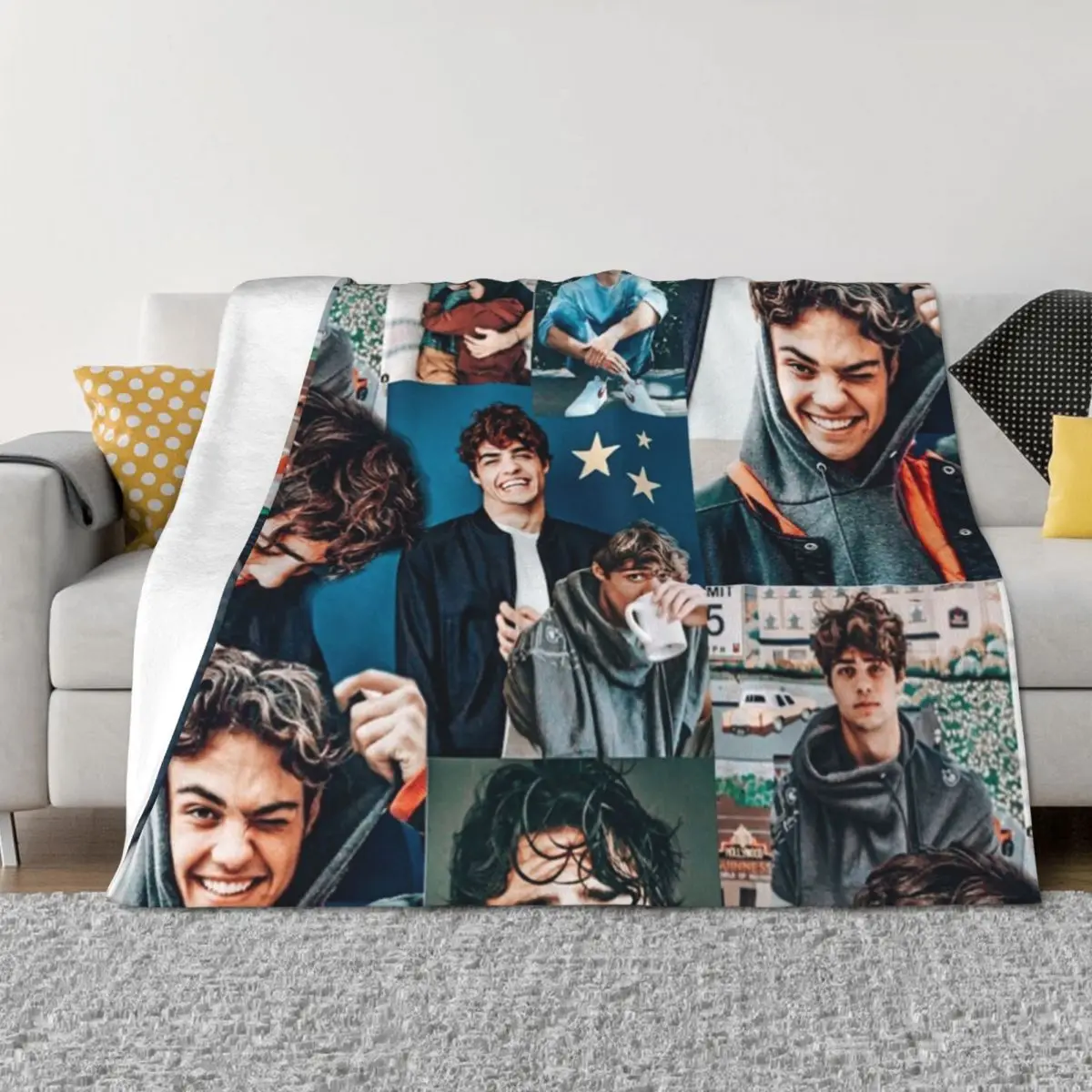 

Noah Centineo, Peter Kavinsky collage phone case Throw Blanket Hairys Luxury Designer Winter beds christmas gifts Blankets