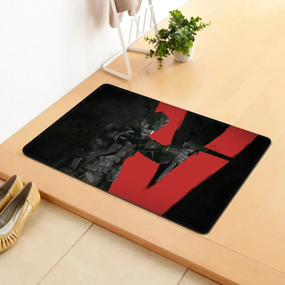 MGS Metal Gear Solid  Floor Mat Bathroom Mat Kids Room Bedroom Decoration Balcony Anti-Slip Doormat Living Room Welcome Rug