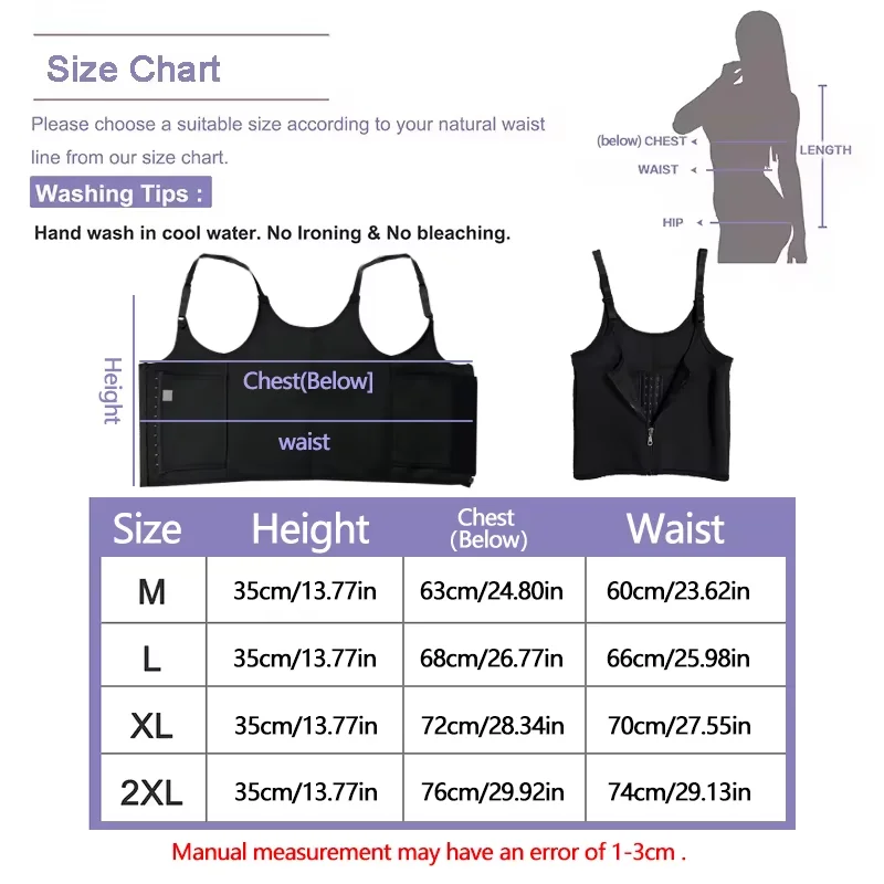 Waist Trainer Tank Top For Women Zipper Body Shaper Tummy Control Sleeveless Top, Women's Activewear Body Shaping Underwear