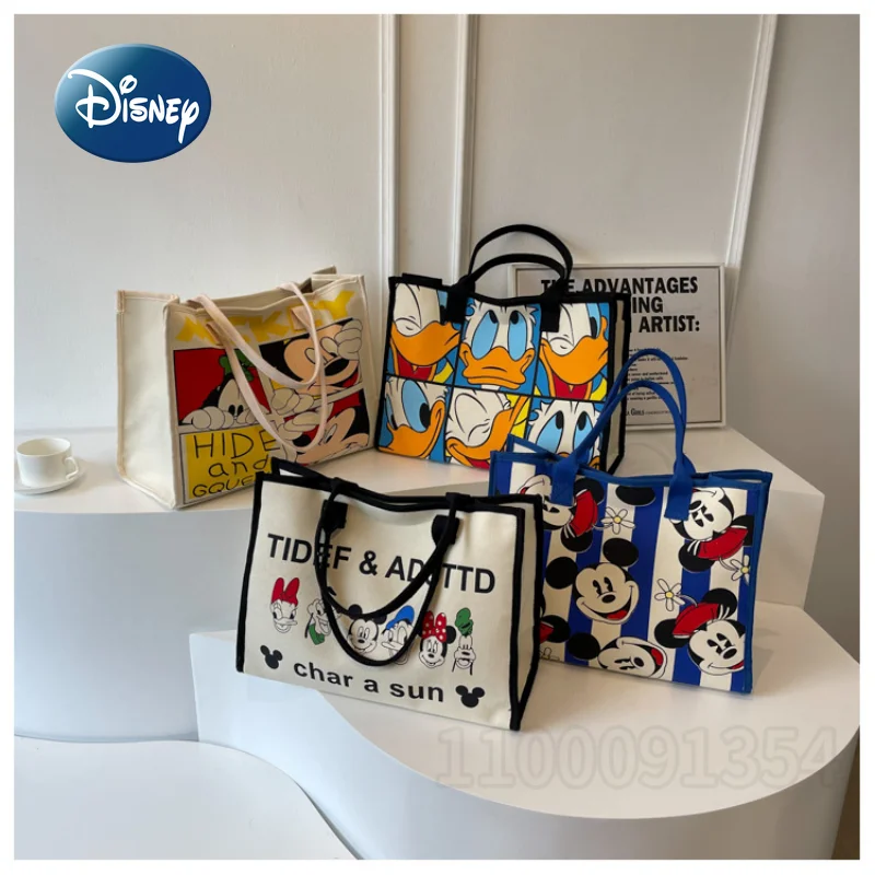 Disney Mickey New Women's Handbag Multifunctional Diaper Bag Handbag Cartoon Fashion Women's Bag Large Capacity Tote Bag