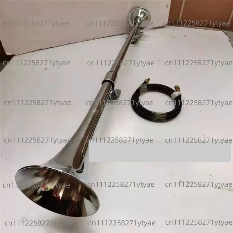 1pcs 1000/1200Mm Round Mouth Single Tube Electrically Controlled Gas Horn Truck Train Super Loud Siren Horn