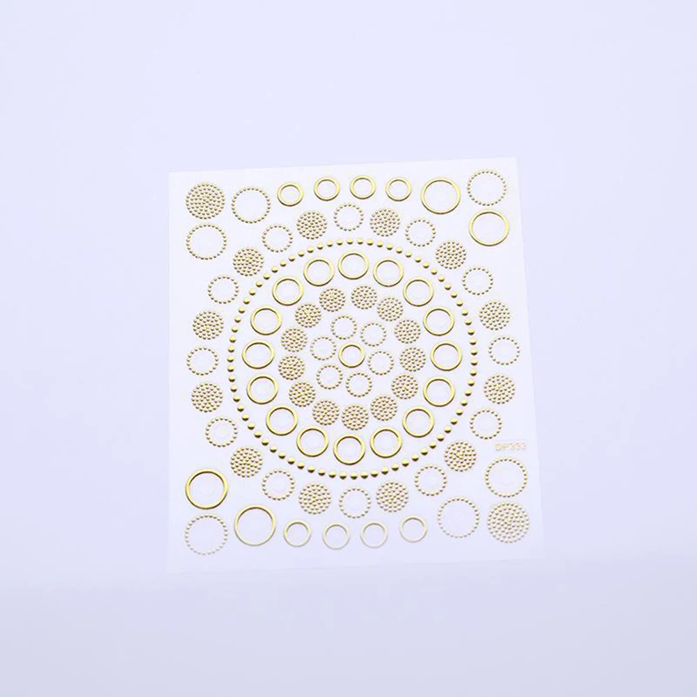 

6 Sheets 3D Nail Art Stickers DIY Manicure Decoration Supplies Lightweight Durable Unique Design Perfect Gift Women