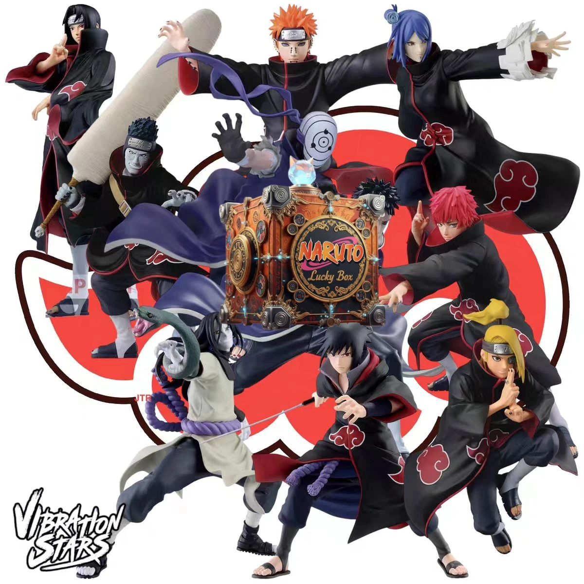Caja Sorpresa con Figura de Personaje de Naruto – Juguete Coleccionable, Regalo Ideal para Cumpleaños y Coleccionistas