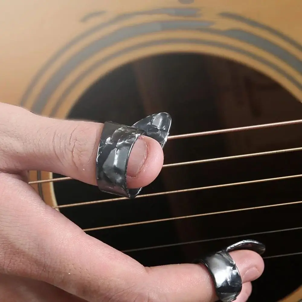 1 Thumb + 3 Finger Celluloid Sheath Guitar Plectrum Guitar Parts Guitar Picks Fingerpick