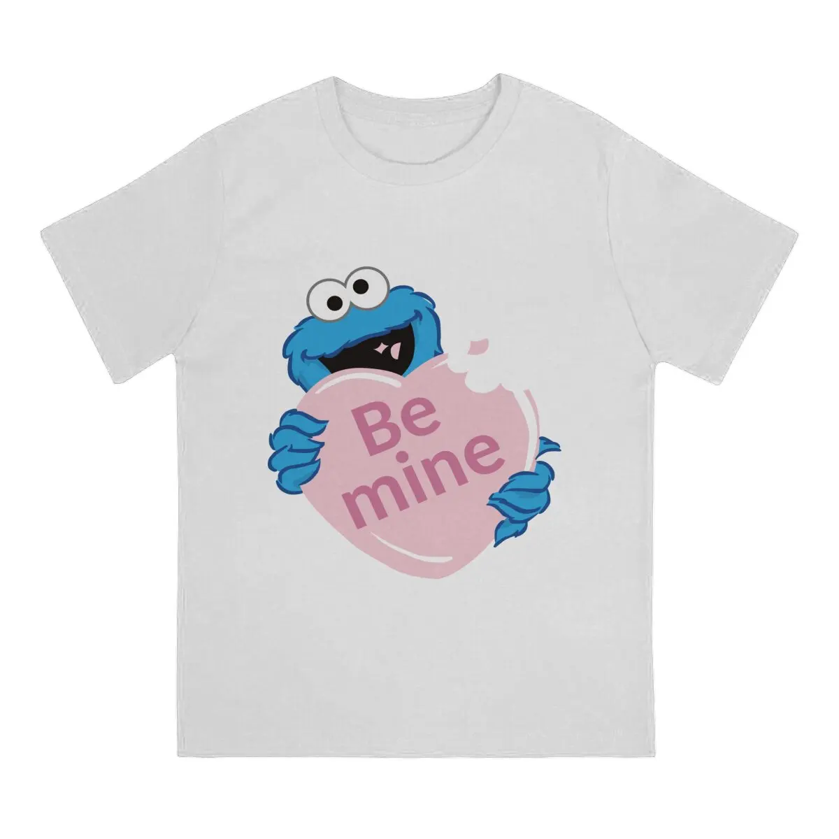 Men Cookie Monster Sesame Streets Printing graphic t shirts Men's polyester long sleeved T-shirt  breathable Men's clothing