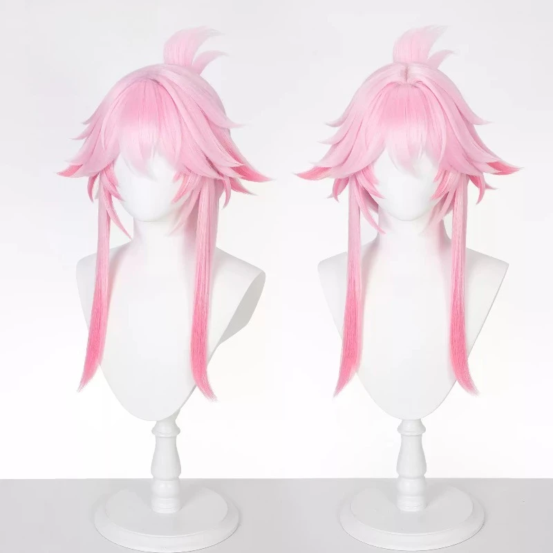 Game Honkai: Star Rail Evanescia New Skin Lunar Blossoming Cosplay Costume Elegant Woman Pink Hair with Free Wig Cap