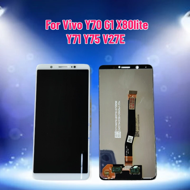 

TFT/OLED дисплей для Vivo Y70 X50E G1 X80lite Y71 Y75 V27E, сенсорный экран в сборе, запасные части для замены