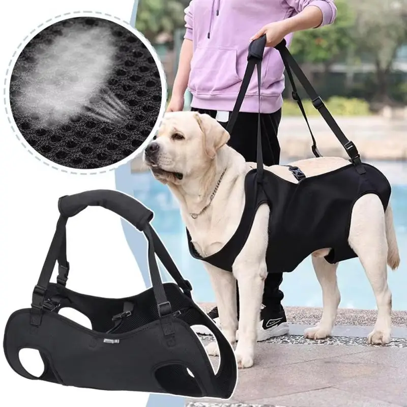 

Dog Harness Traction Full Body Auxiliary Belt Thicken Handle for Medium Large Dogs Outdoor Walking Stairs Dog Legs Support