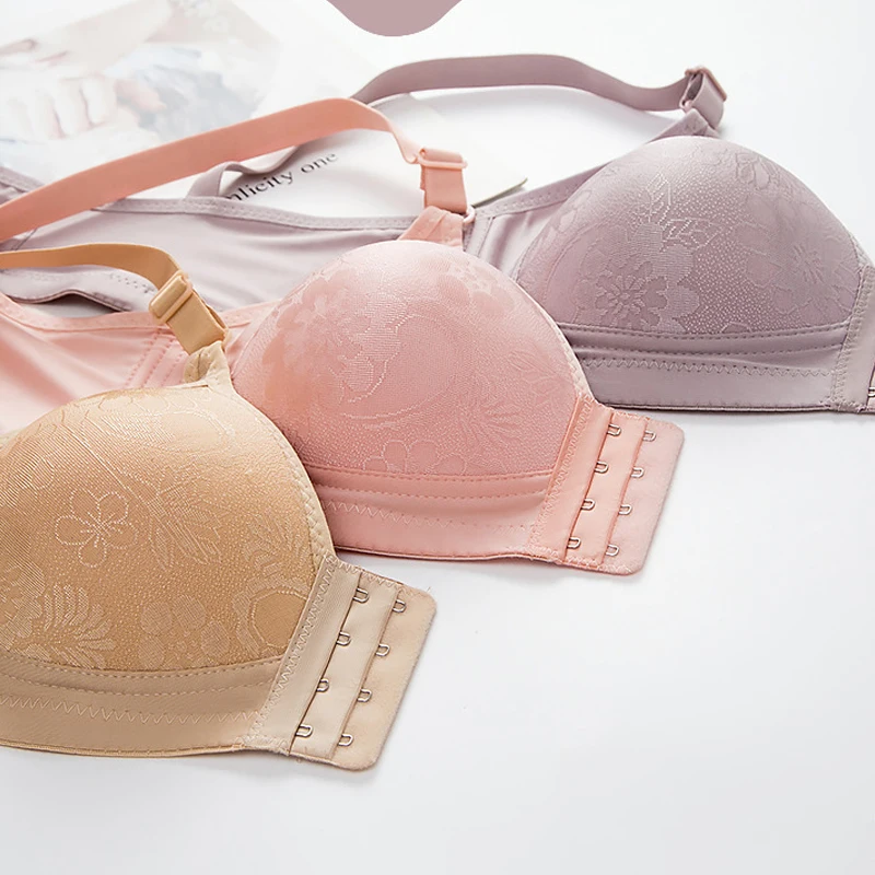 1 ks Dámské podprsenky s předním zapínáním a plným košíčkem, bez ocelových kroužků, krajkové braletky, velké velikosti, pohodlné, ventilované, spodní prádlo - náhled 6