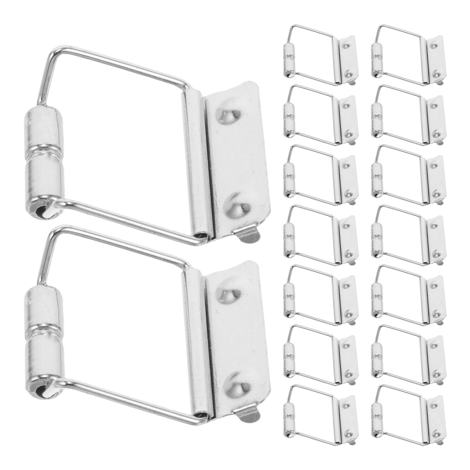 

20pcs Iron Buckle Stainless Steel Durable Latch for Tinplate Box Food Storage Sealing Safe Long Lasting Slide Wheel for Box