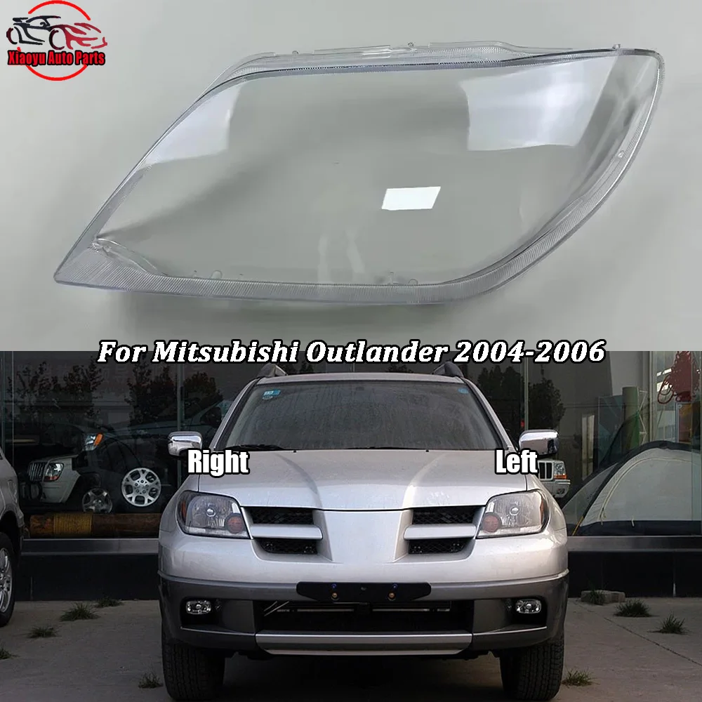 For Mitsubishi Outlander 2004 2005 2006 Headlight Cover Headlamp Shell Imported Transparent Shade Mask Lampshade Lens Plexiglass
