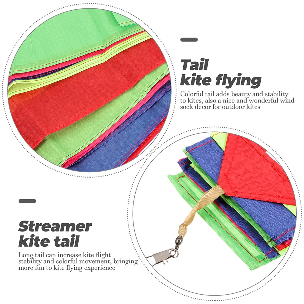 

2Pcs Colorful Kite Tail Streamer Accessories For Kite Flying Smooth Decorations Outdoor Fun