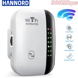 Hannord 300Mbps Wireless WiFi Repeater WiFi Extender Amplifier Booster Router 802.11N WPS Long Range WiFi Repeater for PC