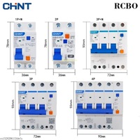 CHINT NXBLE-63YH 1P+N 2P 3P 3P+N 4P 30MA Small Size RCBO Residual Current Circuit Breaker With Overload Protection 16A 25A 63A