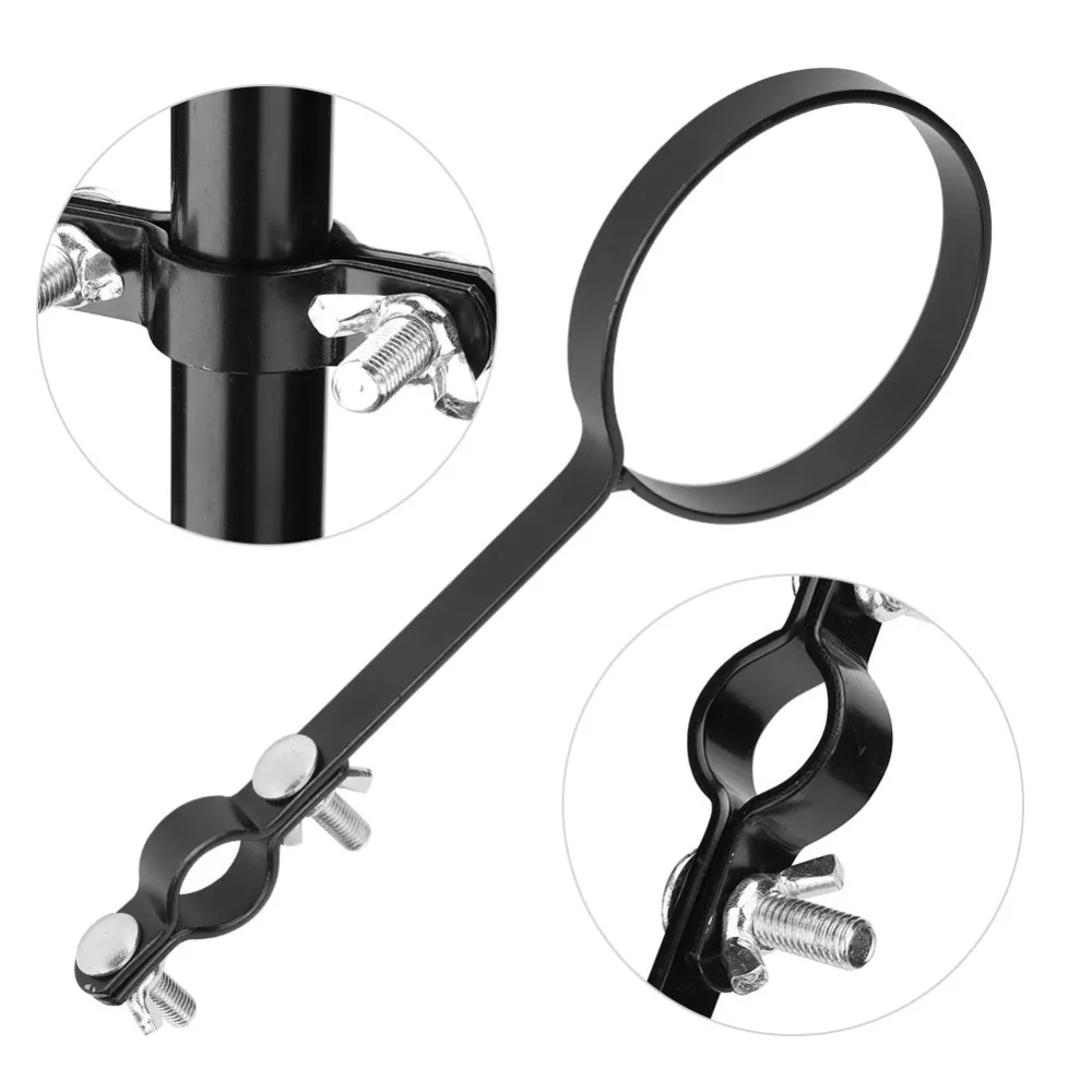 Oxford Cloth ​Drum Stick Holder​ ​Cylindrical Shape​ ​Large Capacity ​Drumstick Bag​ ​Black ​Clamp-On Lockable