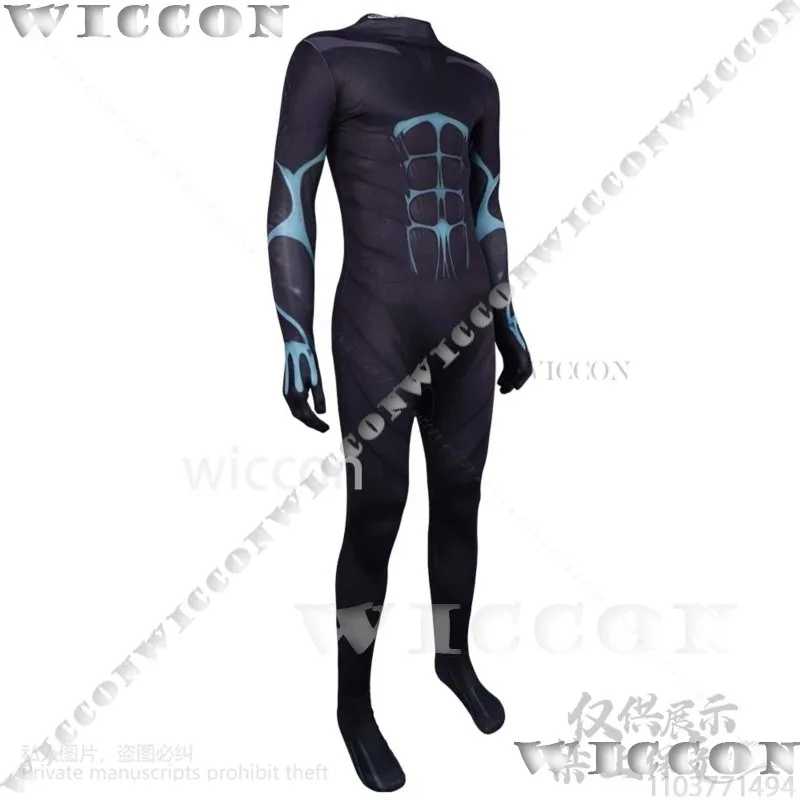 อนิเมะไคจูหมายเลข ชุดคอสเพลย์คาฟคา ฮิบิโน่ ชุดมอนสเตอร์จัมพ์สูท พิมพ์ลาย 3 มิติ พร้อมหน้ากากสำหรับงานแสดง ฮาโลวีน คริสต์มาส รับสั่งทำพิเศษ