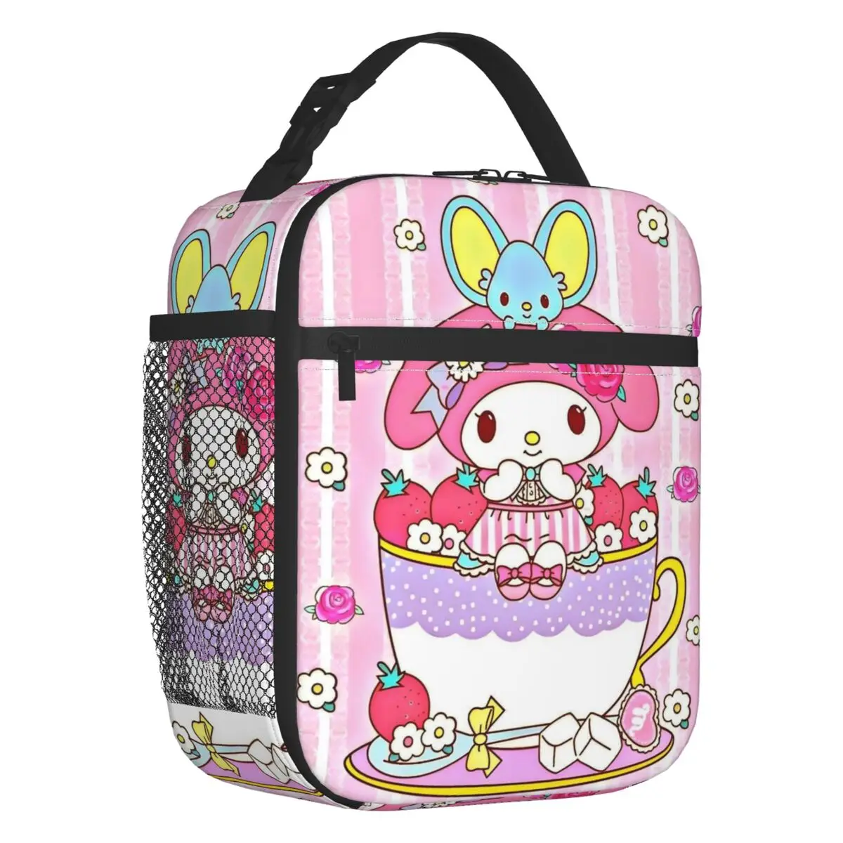 

Custom Melody Cartoon Movie Insulated Lunch Bag for Camping Travel Fashion Film Resuable Thermal Cooler Bento Box