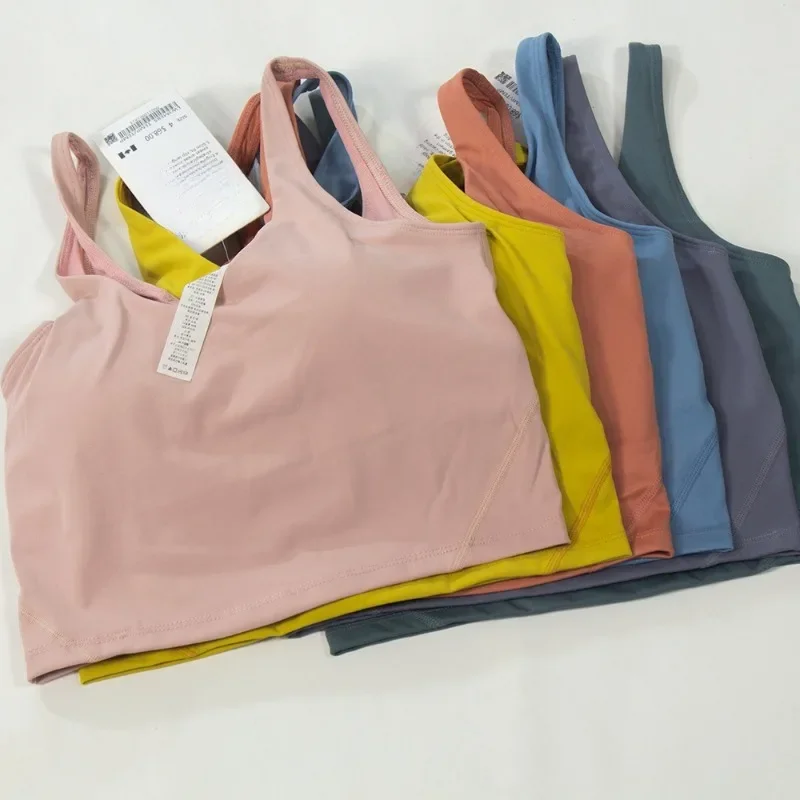 

2025 New Align Women's Sports Vest Yoga Fitness Running Gathered Breathable Sweat-Absorbing Outdoor Bra