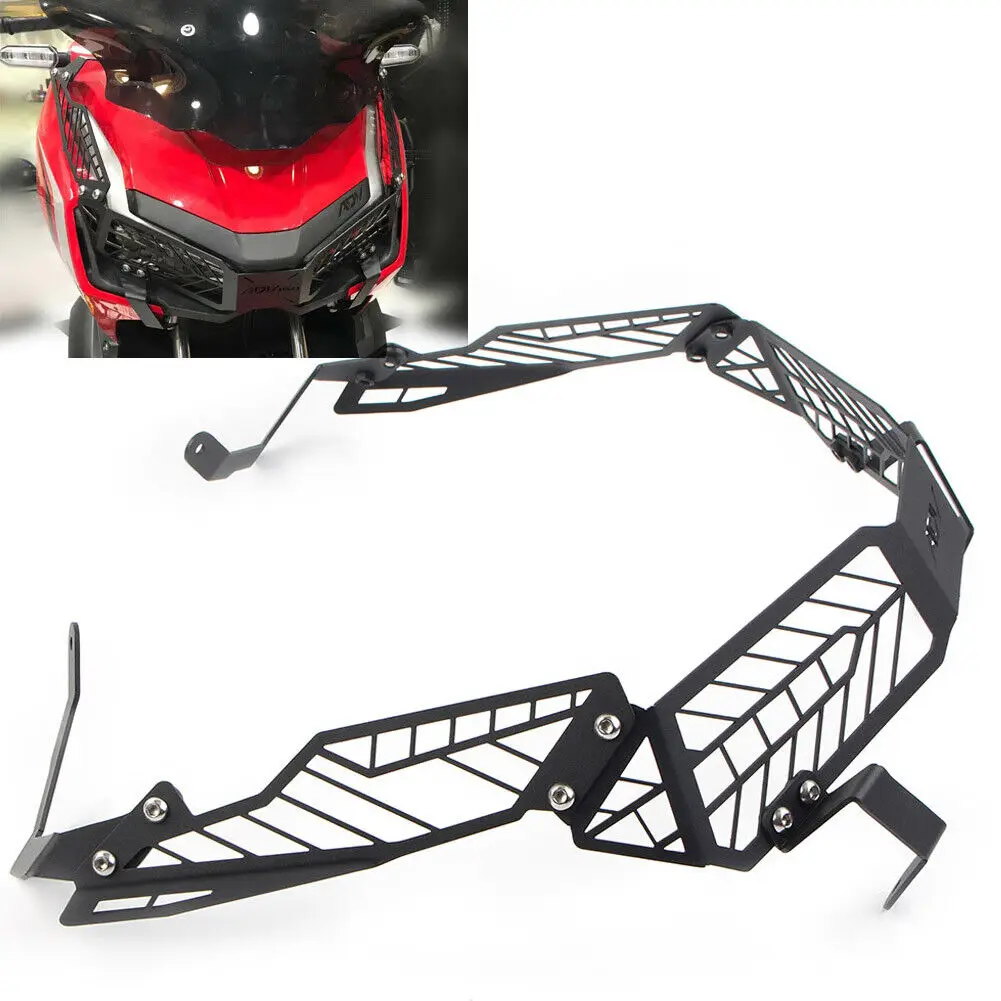 For Honda ADV 150 2019 2020 BlackFront Headlight Grille Guard Cover Protector Decor