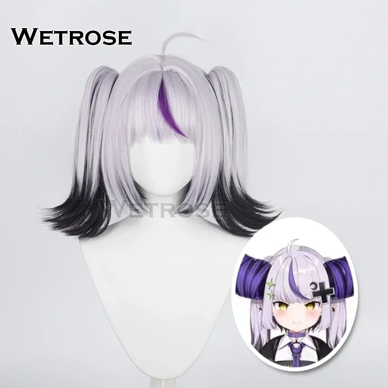 【Wetrose】In Stock La+ Darknesss 2024 Third Outfit Punk Flame Jacket Coat Cosplay Costume Hololive Holo X Darkness Wig Halloween