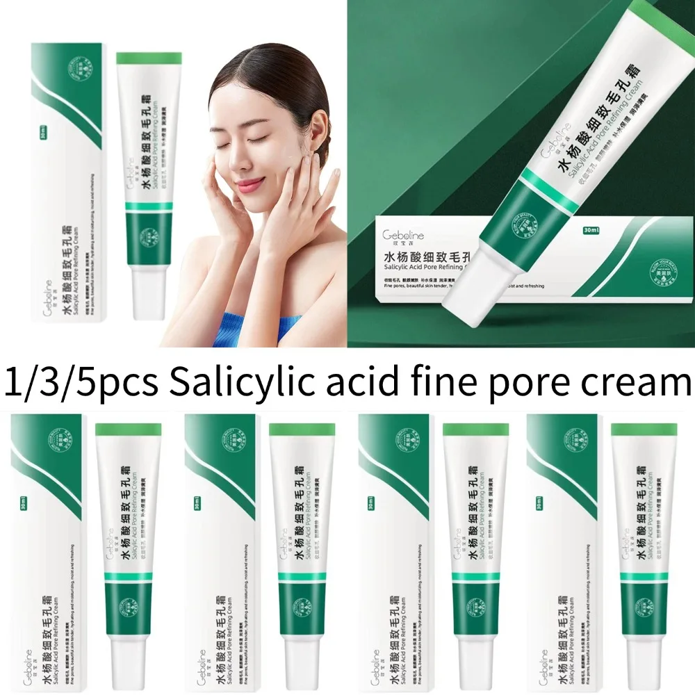 1/3/5pc Salicylic Acid Pore Shrinking Cream For Clear Skin Care Moisturize Salicylic Acid Serum 15% Azelaic Acid Acne Remove Gel