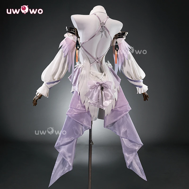 UWOWO 레미엘 코스프레 콜라보 시리즈: 게임 제닌리스 존 제로 ZZZ 레미엘 댄 화이트 엔젤 코스프레 의상 할로윈 의상