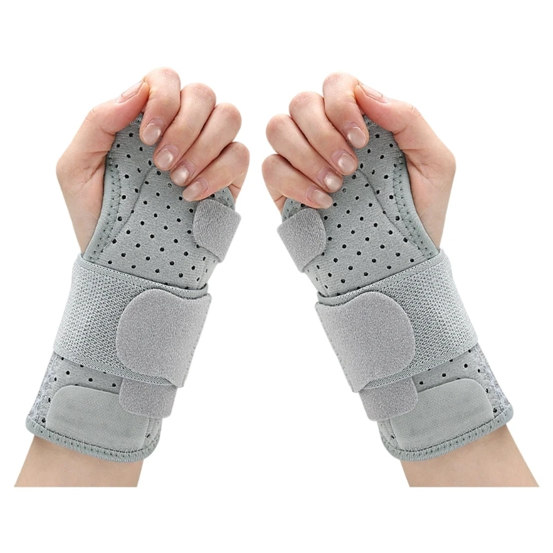 M89F Ergonomic Wrist Brace With Two Sided Aluminum Splints And Mesh Fabric For Recovery for Office And Exercise Gym Activity