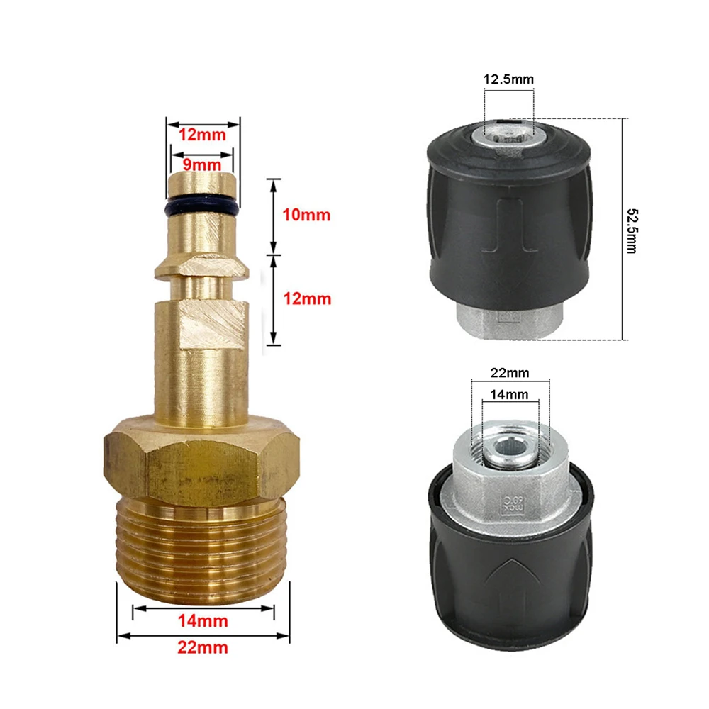 High Pressure Washer Hose Adaptor Connect With Car Washer Outlet Adaptor And Hose For Parkside Karcher Nilfisk Change Connect