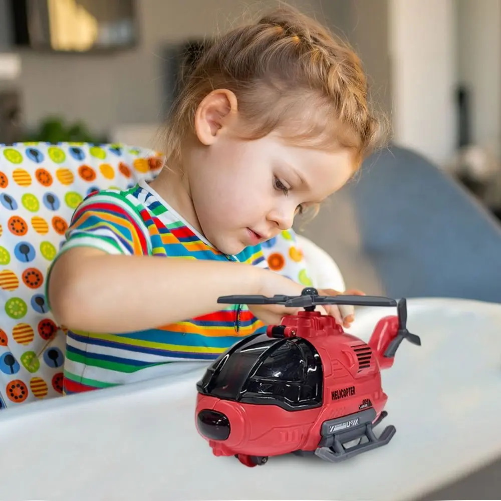 نموذج هليكوبتر ألعاب محاكاة لعبة الطائرات تدوير المروحة التعليمية الاحتكاك بالطاقة لعبة الطائرات بالقصور الذاتي الإبداعية #2