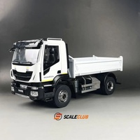 Scaleclub Model 1/14 For Iveco Hydraulic Dump Truck 4x4 RTR With Paint To Play  For Tamiya  Scania 770S MAN Benz Volvo Parts