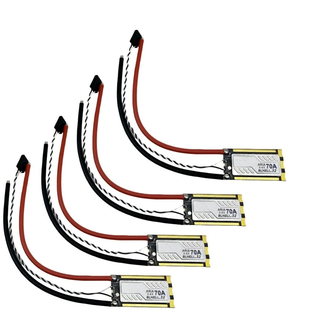 4 PCS AM32 BL32 Brushless ESC 3-6S Amperímetro RC Drone 70A AM32 Brushless ESC 3-6S Para FPV Racing Track RC Quadcopter Peças