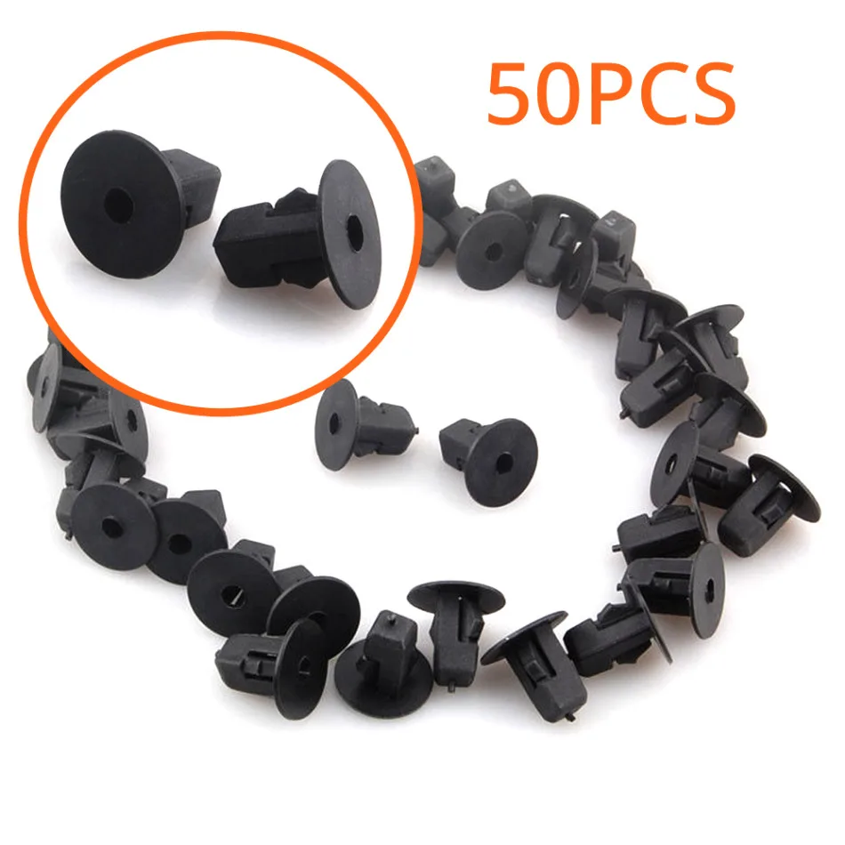 

50Pcs Car Fender Skirts Clips Auto Fender Liner Screw Clips Auto Fastener Grommet Interior Replacement Clips For Toyota