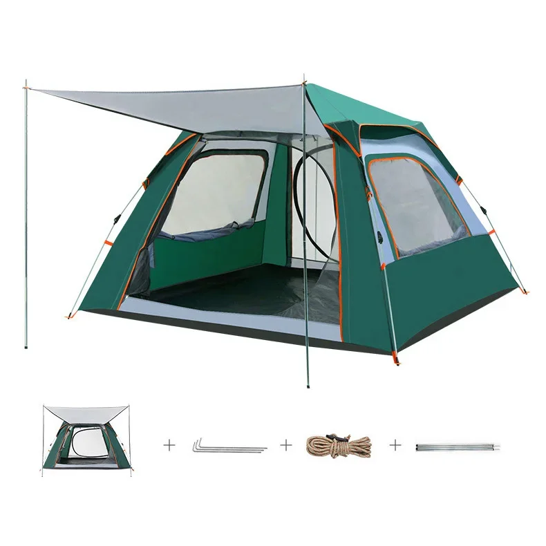 

Waterproof Anti Uv Canvas Luxury Summer Beach Hiking Automatic Tents Camping Outdoor 4 Person