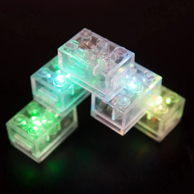 5 pièces nouveaux blocs de construction briques colorées LED émettant de la lumière bébé Compatible blocs modèles enfants jouets pour enfants cadeaux d'anniversaire