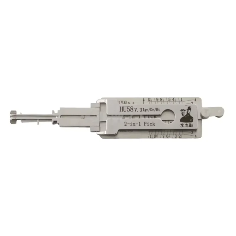 Original Lishi 2-in-1 HU66 HU100 HON66 HU100R HU92 HY22 TOY2 TOY48 HU101 HU162T-8 Lishi Schlossöffnungswerkzeug Türöffnungswerkzeug Edelstahl