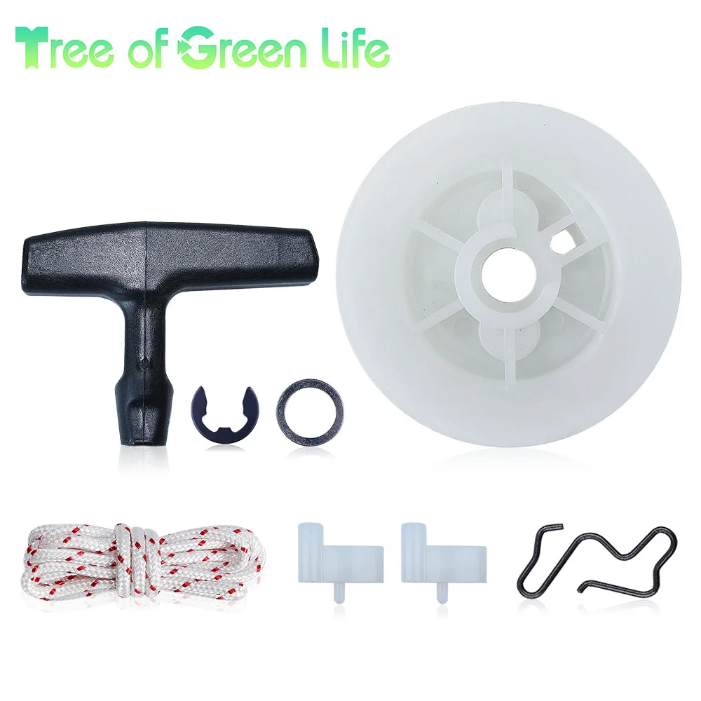 Starter Recoil Pulley Rope & Pawl Kit for Stihl 017 018 019T MS170 MS171 MS180 MS181 MS210 MS230 MS250 021 023 025 Chainsaws