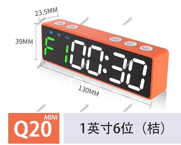 TABATA Interval Training Timer - Fit Mini Q20 Gym Timer for Home Gym Fitness Workout Professional Exercise Tool