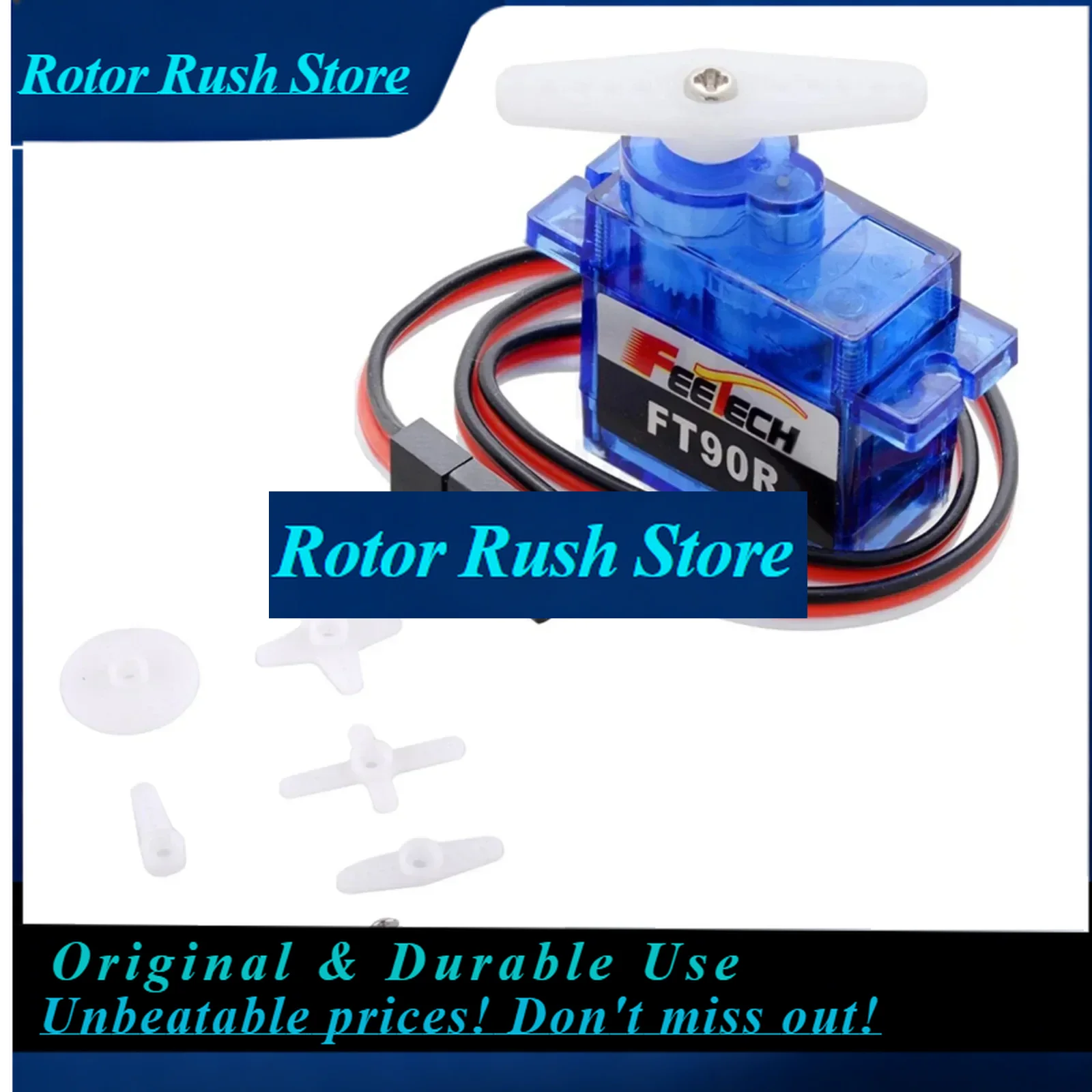 RoRuSFeetech FT90R 360° Continuous Rotation Digital  1.5kg.cm Torque For Arduino Projects And Robotics 10-Pack