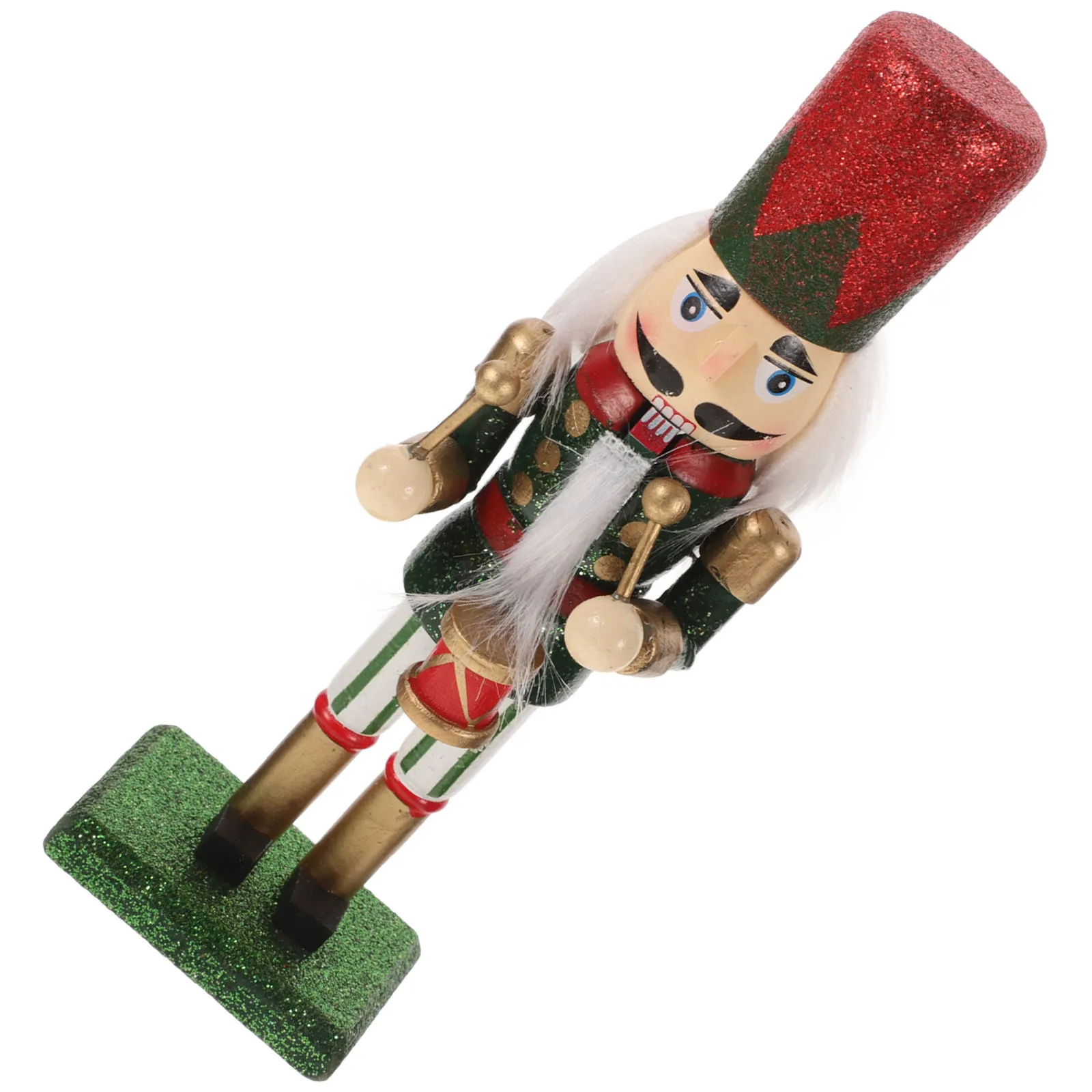 

Wood Nutcracker Soldier Unique Christmas Decor Indoor Table Display Classic Holiday Nutcracker Decoration Desktop Charming