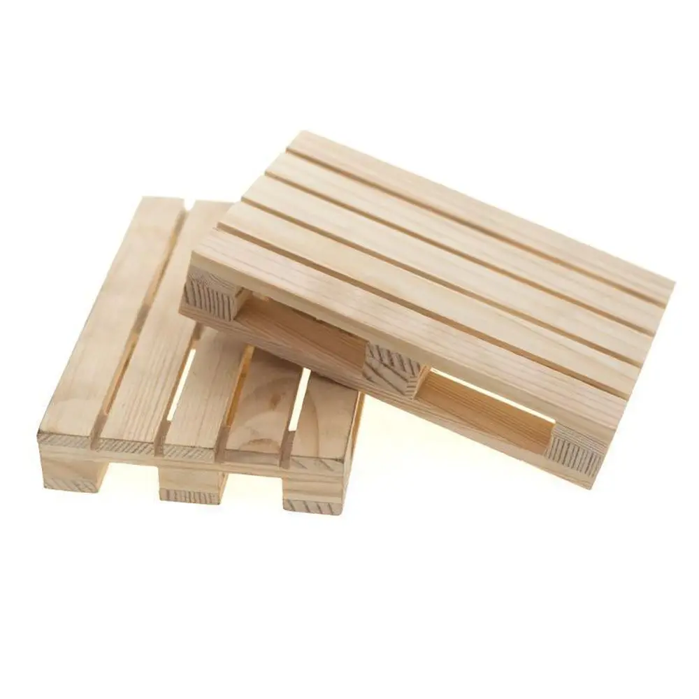 Woodiness Forklift Pallet Wooden Plate Miniature Decoration Accessory for 1/10 Axial SCX10 90046 D90 TRX4 Models