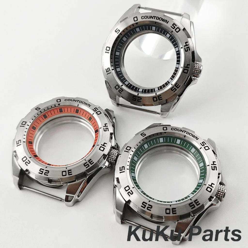 44 مللي متر NH35 تعديل الوحش حالة حلقة ساعة ميكانيكية اكسسوارات الدقة مناسبة لحركة NH34 NH35 NH36 NH38 NH70