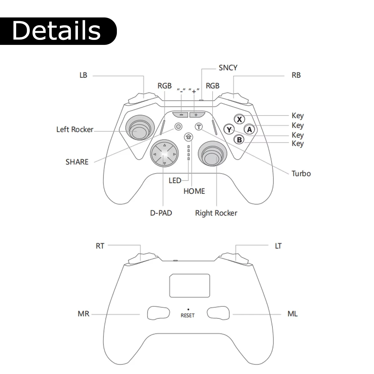 For Switch 2 Wireless Gamepad for NS/PC/Android/iOS Hall Trigger Gaming Controller Six Axis Motion Sensing Game Controllers New