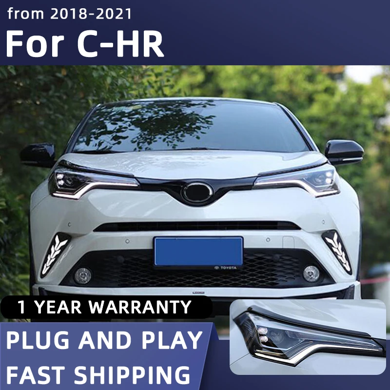 Car Styling Headlights for C-HR LED Headlight 2018-2021 Head Lamp DRL Hella 5 Xenon Lens Hid H7 Signal Projector Lens Automotive