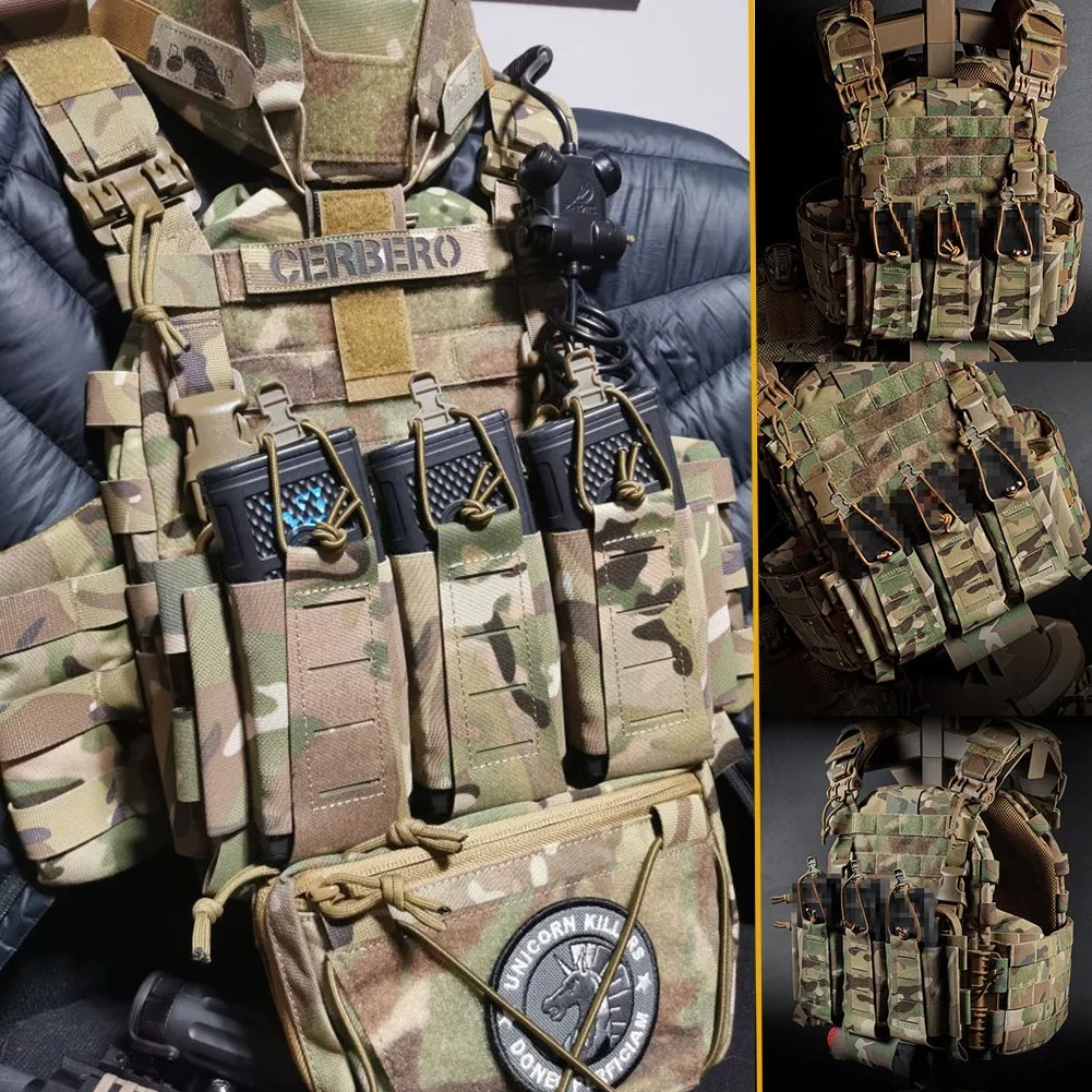 Taktyczna oddychająca kamizelka Airsoft Quick Release Plate Carrier, 1000D Nylon Multicam Molle Regulowana kamizelka myśliwska Airsoft