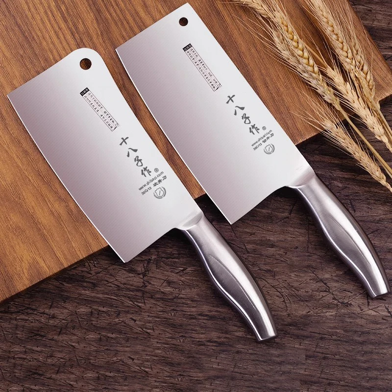 

Shibazi Stainless Steel Chinese Cleaver Chopping Kitchen Knife Chef Butcher Knives Fish Meat Vegetables Cutlery Cooking Tools